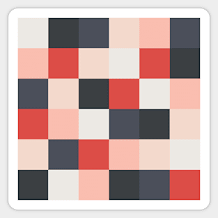 checkered pattern Sticker